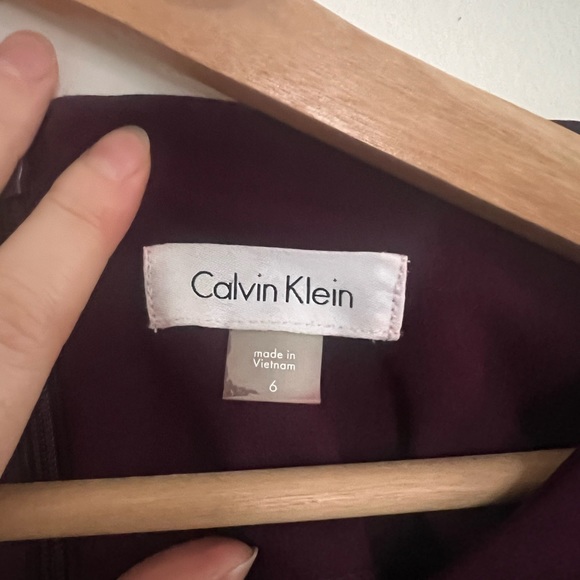 Calvin Klein Maroon Sheath Dress - Picture 7 of 10